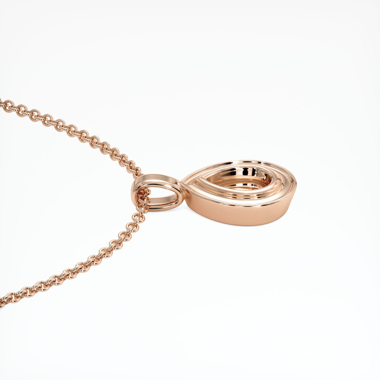 14K Rose Gold Vedic Pendant Setting