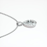 10K White Gold Vedic Pendant Setting Image