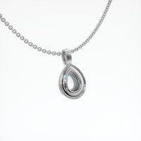 14K White Gold Vedic Pendant Setting Image
