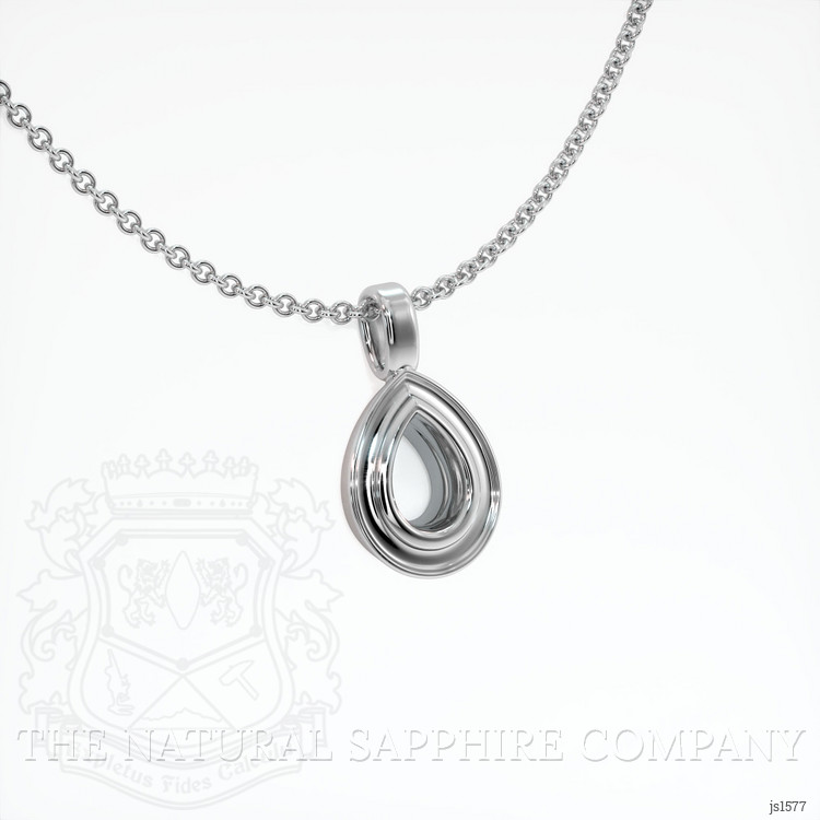 14K White Gold Vedic Pendant Setting