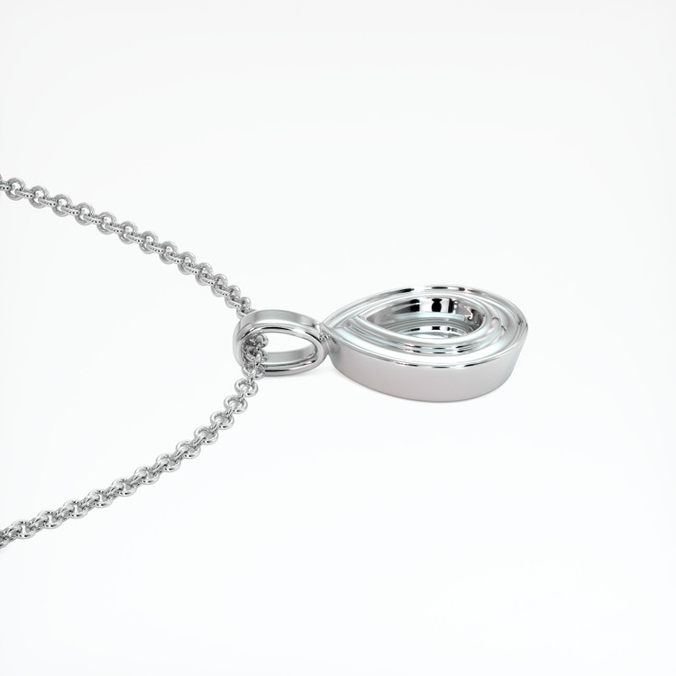 14K White Gold Vedic Pendant Setting