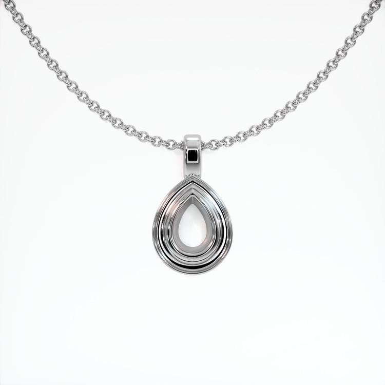 18K White Gold Vedic Pendant Setting