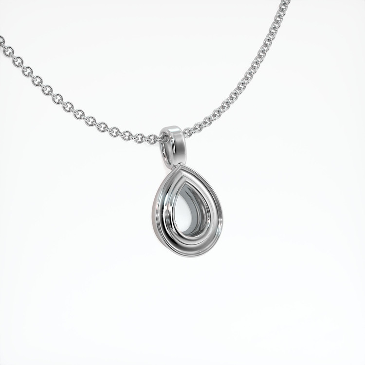 18K White Gold Vedic Pendant Setting