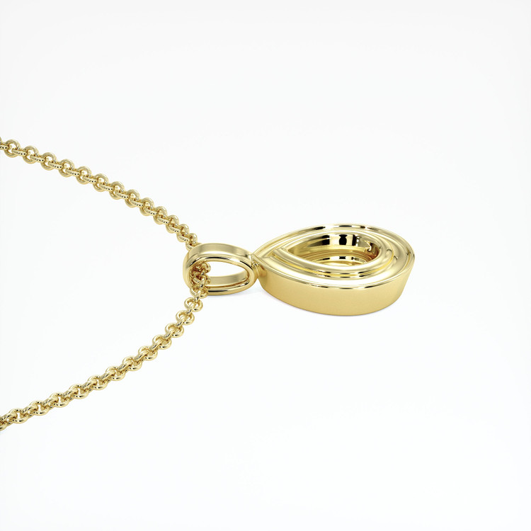 10K Yellow Gold Vedic Pendant Setting