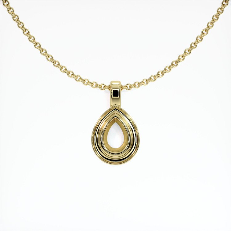 14K Yellow Gold Vedic Pendant Setting