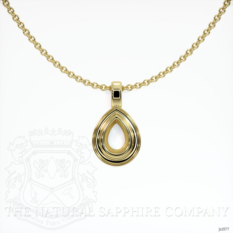 18K Yellow Gold Vedic Pendant Setting