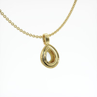 18K Yellow Gold Vedic Pendant Setting Image
