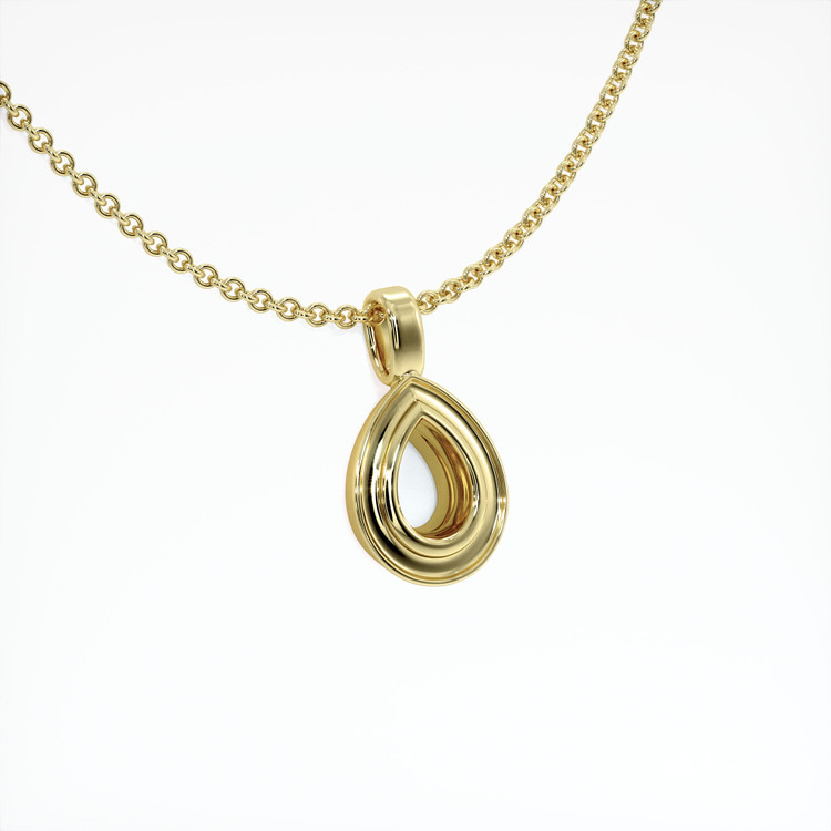 18K Yellow Gold Vedic Pendant Setting