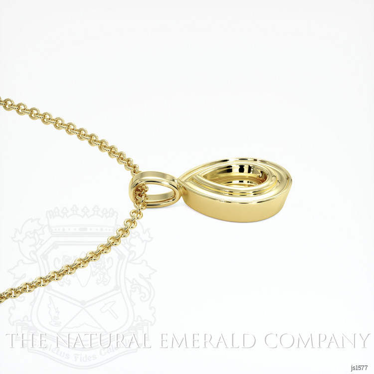 18K Yellow Gold Vedic Pendant Setting