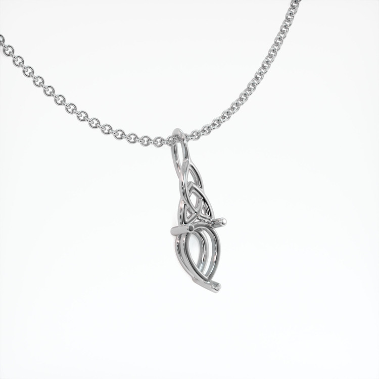 Platinum 950 Solitaire Pendant Setting