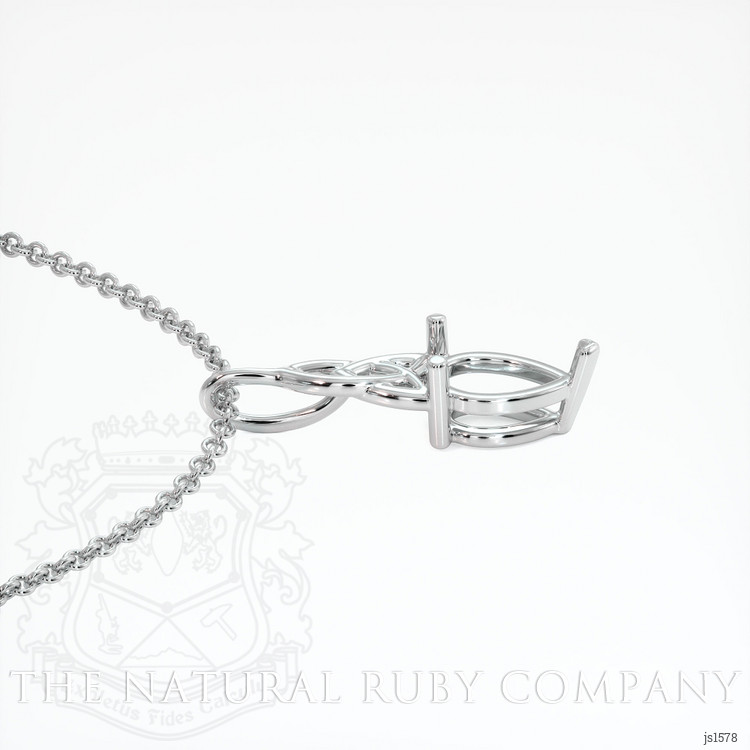 Platinum 950 Solitaire Pendant Setting