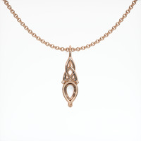 14K Rose Gold Solitaire Pendant Setting Video