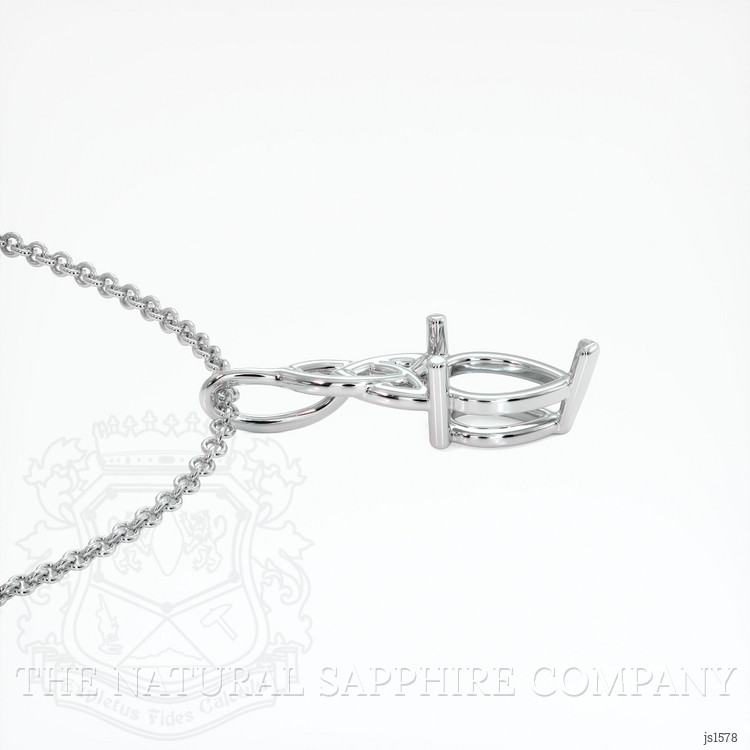 Silver Solitaire Pendant Setting