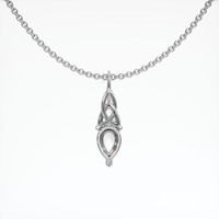 10K White Gold Solitaire Pendant Setting Video