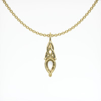 14K Yellow Gold Solitaire Pendant Setting Video