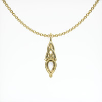18K Yellow Gold Solitaire Pendant Setting Video