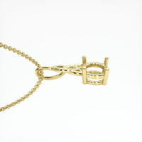 10K Yellow Gold Solitaire Pendant Setting Image