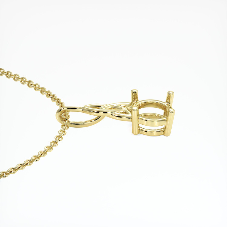 18K Yellow Gold Solitaire Pendant Setting