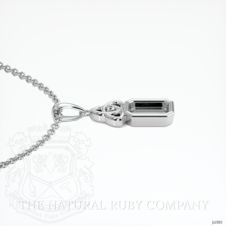 Silver Accent Stones Pendant Setting