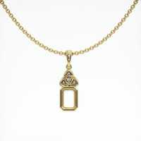 14K Yellow Gold Accent Stones Pendant Setting Video