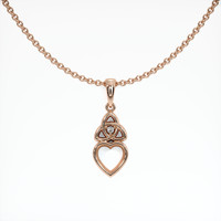 14K Rose Gold Accent Stones Pendant Setting Video