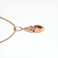 14K Rose Gold Accent Stones Pendant Setting Image