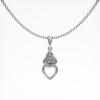 18K White Gold Accent Stones Pendant Setting Video