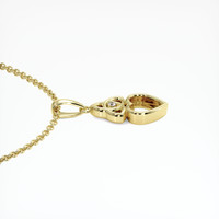 10K Yellow Gold Accent Stones Pendant Setting Image