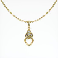 14K Yellow Gold Accent Stones Pendant Setting Video