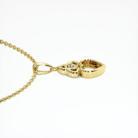 18K Yellow Gold Accent Stones Pendant Setting Image