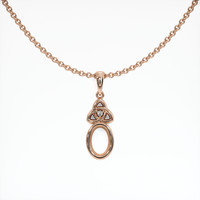 14K Rose Gold Accent Stones Pendant Setting Video
