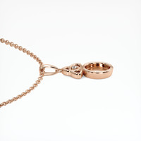 14K Rose Gold Accent Stones Pendant Setting Image