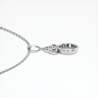 18K White Gold Accent Stones Pendant Setting Image