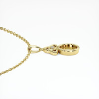 10K Yellow Gold Accent Stones Pendant Setting Image