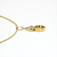 18K Yellow Gold Accent Stones Pendant Setting Image
