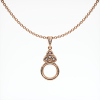 14K Rose Gold Accent Stones Pendant Setting Video