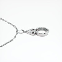 14K White Gold Accent Stones Pendant Setting Image