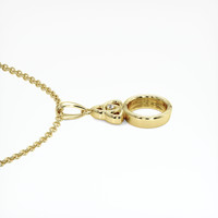 10K Yellow Gold Accent Stones Pendant Setting Image