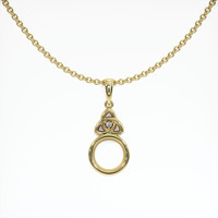 14K Yellow Gold Accent Stones Pendant Setting Video