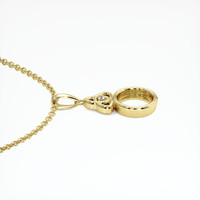 18K Yellow Gold Accent Stones Pendant Setting Image