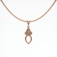 14K Rose Gold Accent Stones Pendant Setting Video
