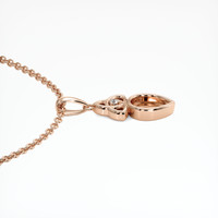 14K Rose Gold Accent Stones Pendant Setting Image