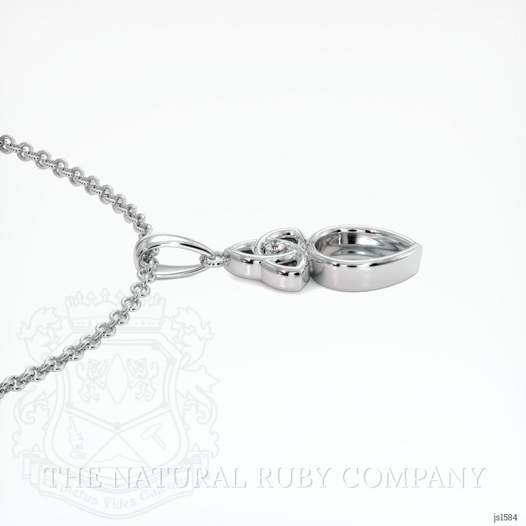 Silver Accent Stones Pendant Setting