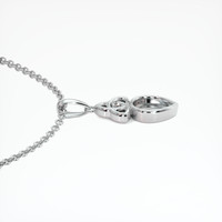 14K White Gold Accent Stones Pendant Setting Image