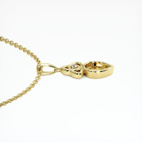 10K Yellow Gold Accent Stones Pendant Setting Image