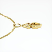 18K Yellow Gold Accent Stones Pendant Setting Image