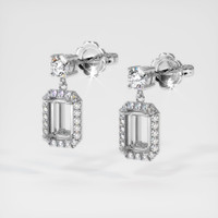 Platinum 950 Pave Earring Setting Video