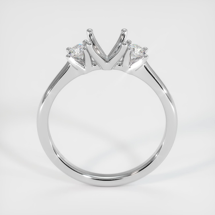 Platinum 950 Three Stone Ring Setting