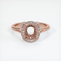 14K Rose Gold Antique Style Ring Setting Image