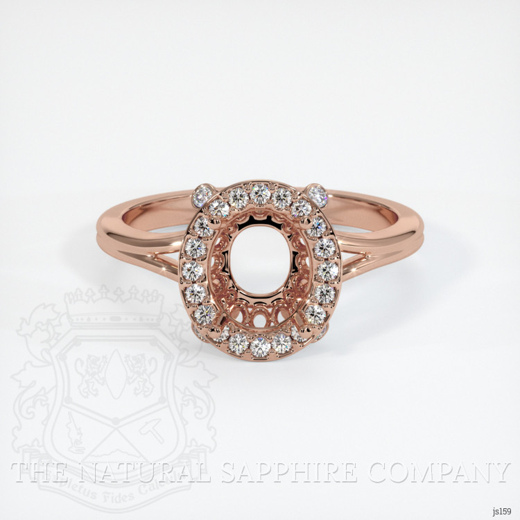 14K Rose Gold Antique Style Ring Setting